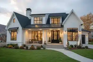 Beautifully designed home interior showing modern furniture and warm lighting